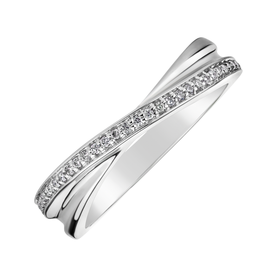 Prsteň s diamantmi Elegant Spark
