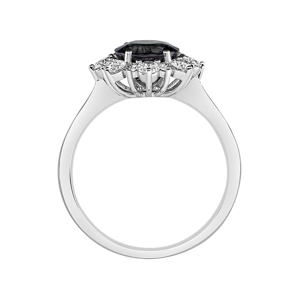 Prsteň s diamantmi a zafírom Princess