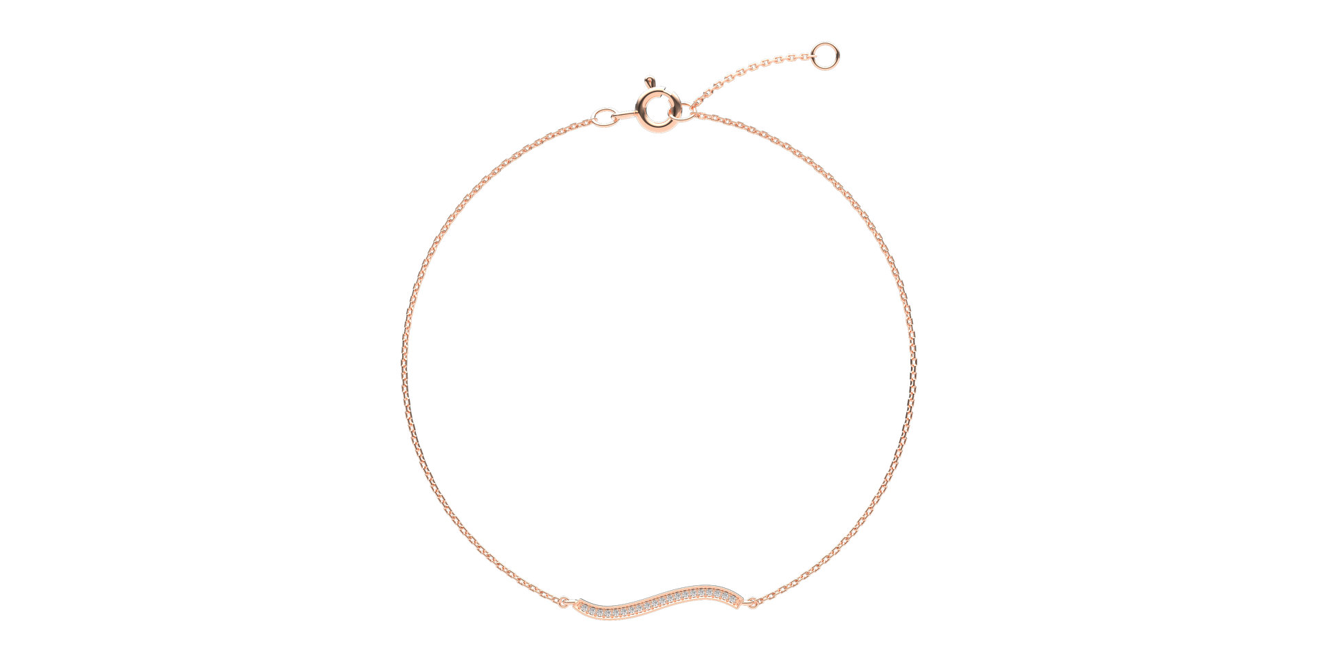 Náramok s diamantmi Wave