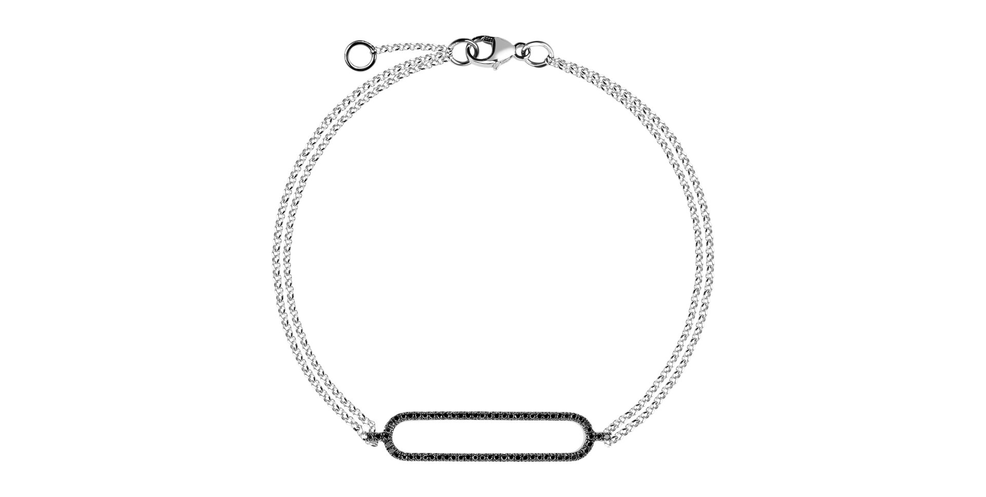 Náramok s čiernymi diamantmi Dazzle