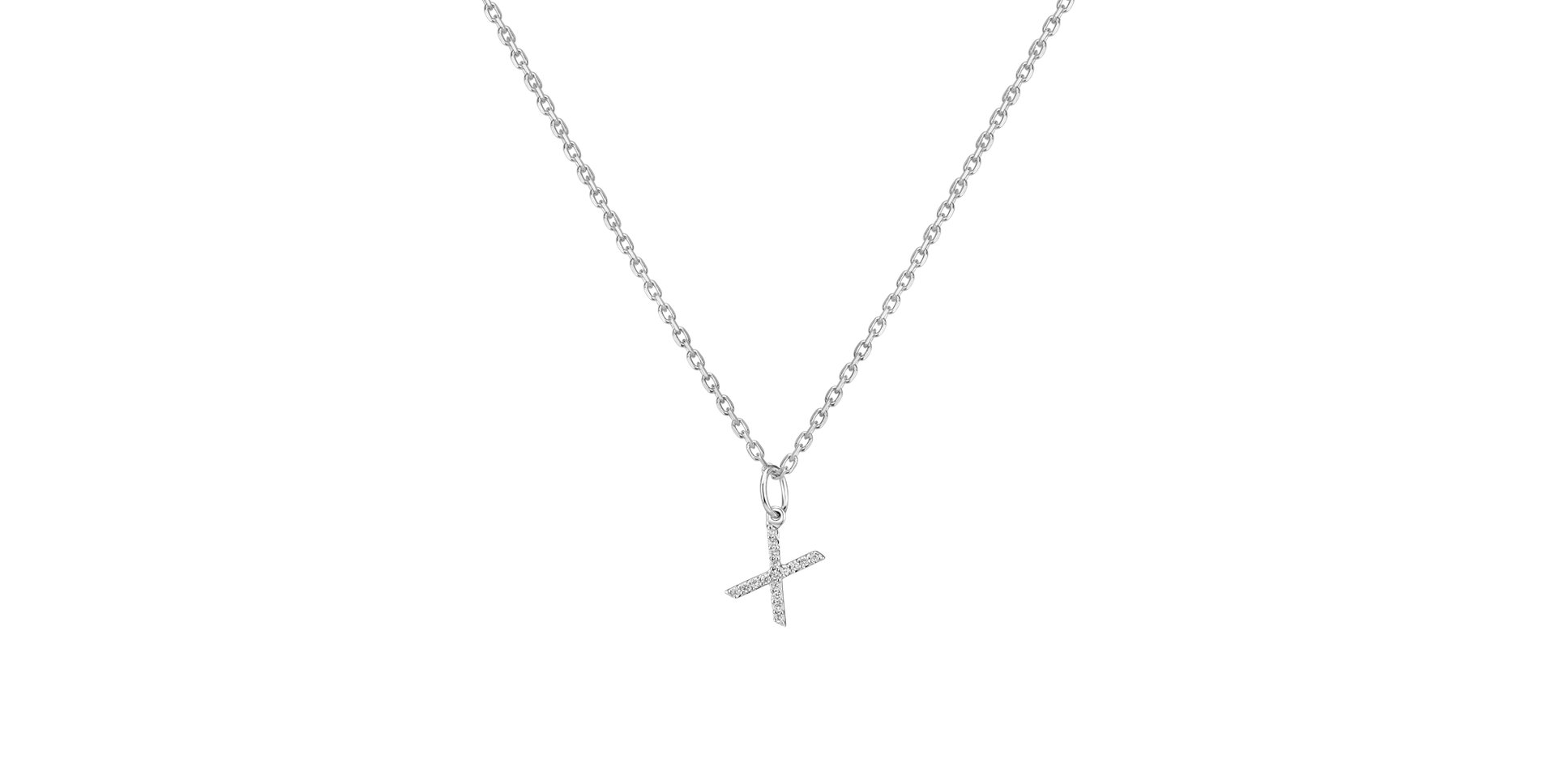 Prívesok s diamantmi Line Glitter  X