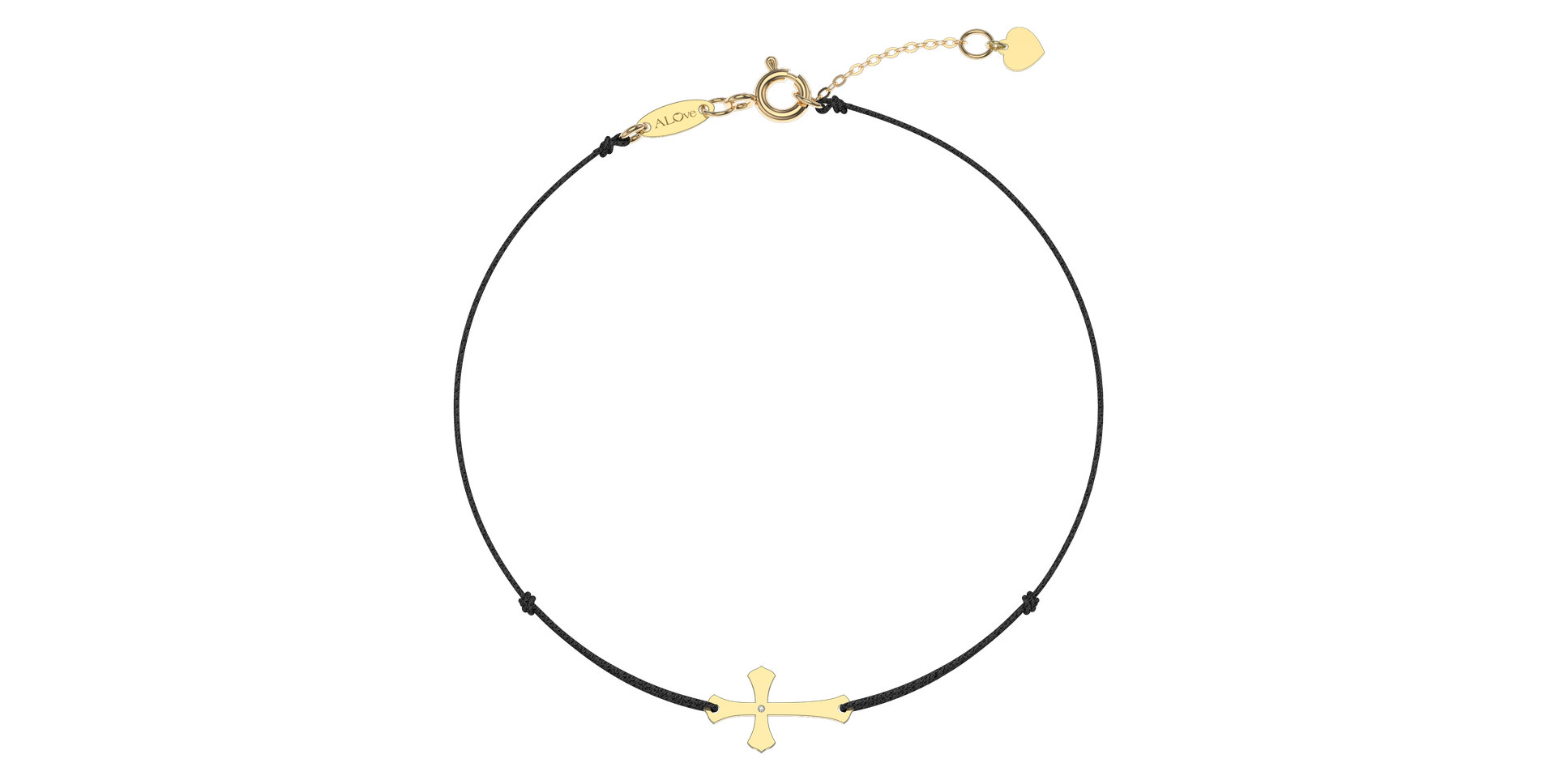 Diamantový náramok so šnúrkou Faith