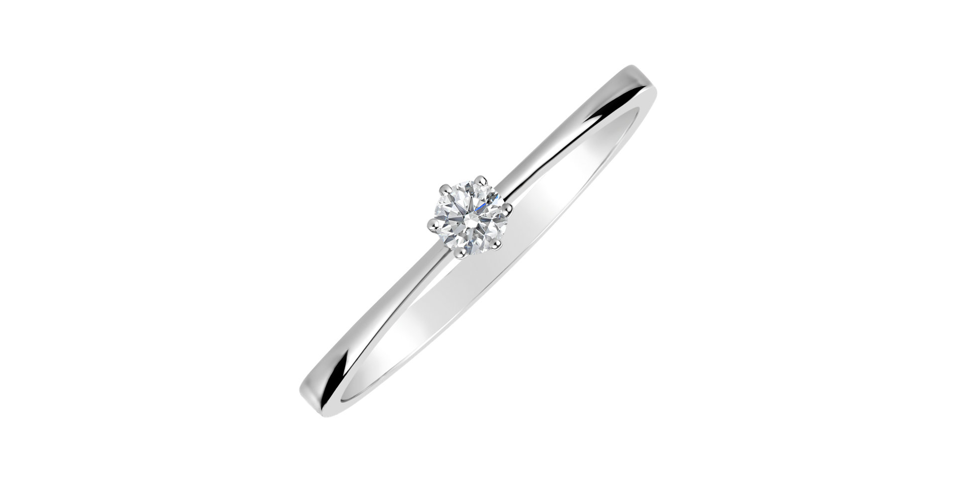 Prsteň s diamantom Made with Love