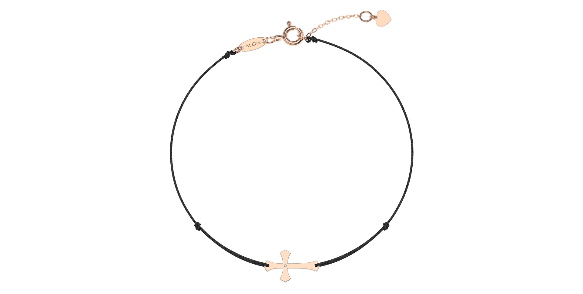 Diamantový náramok so šnúrkou Faith