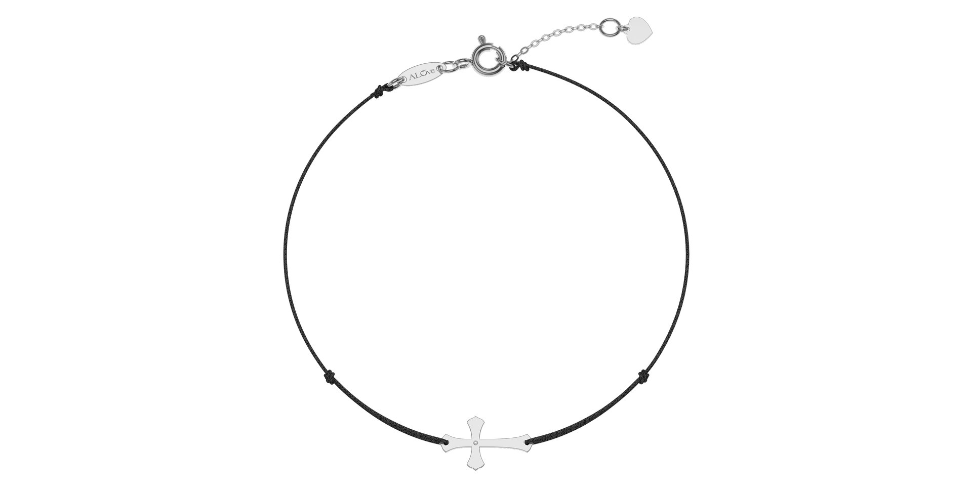 Diamantový náramok so šnúrkou Faith