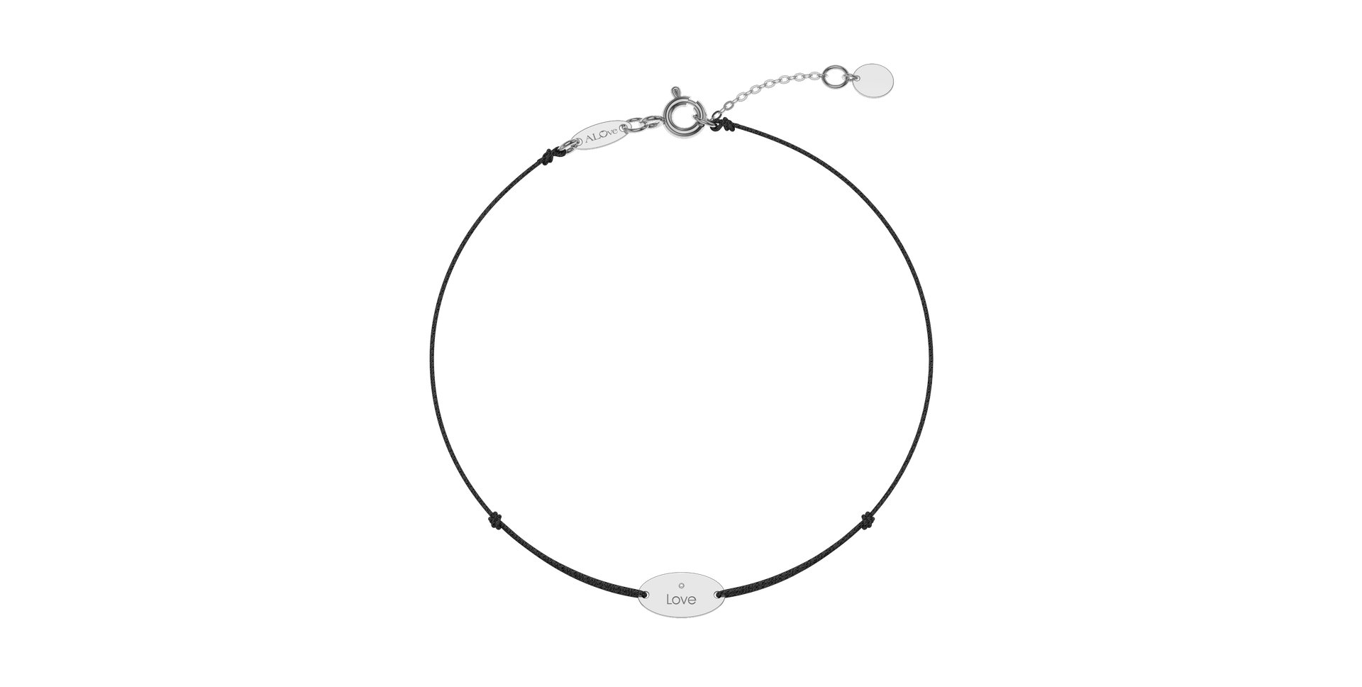 Diamantový náramok so šnúrkou Gold Stamp