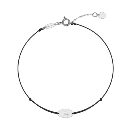 Diamantový náramok so šnúrkou Gold Stamp