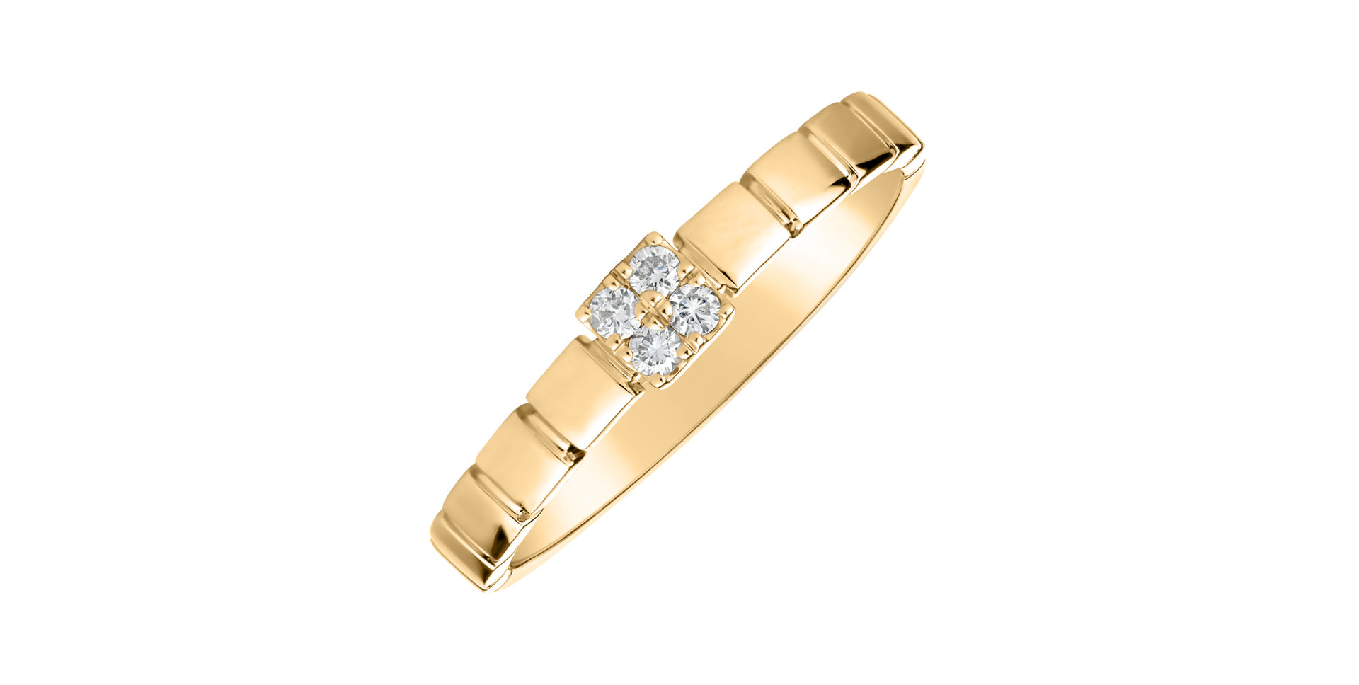 Prsteň s diamantmi Vivid Shine