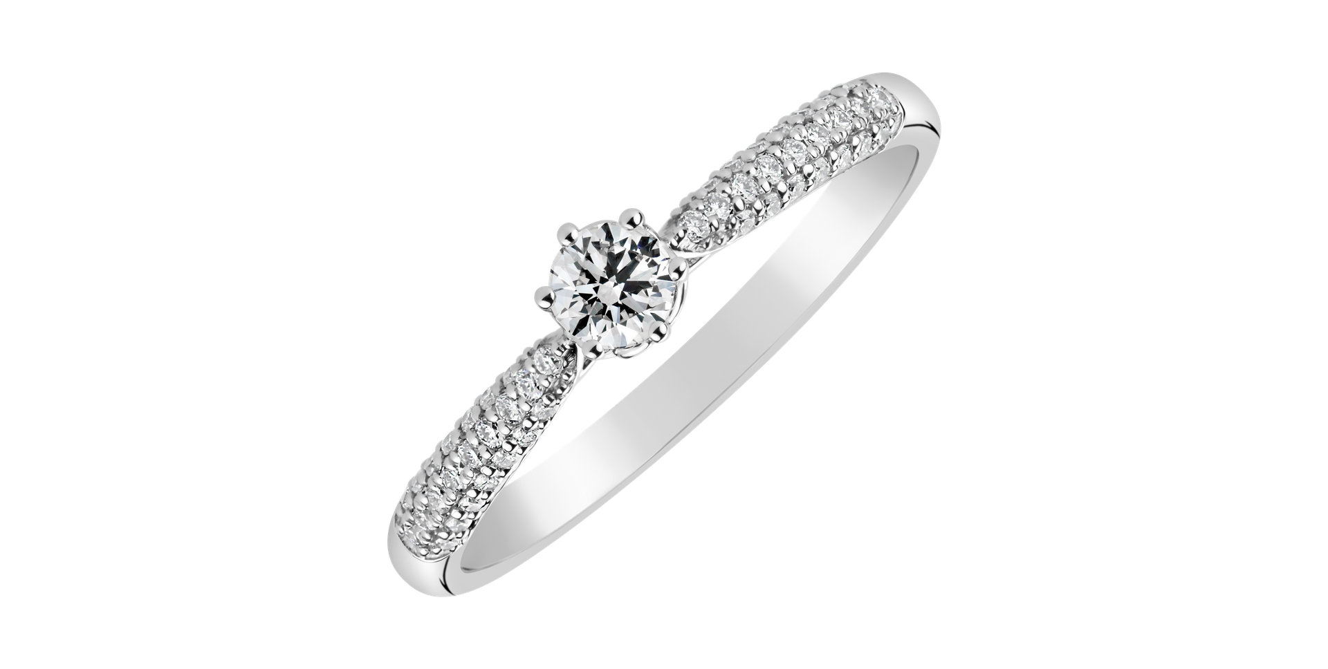 Prsteň s diamantmi Made with Love