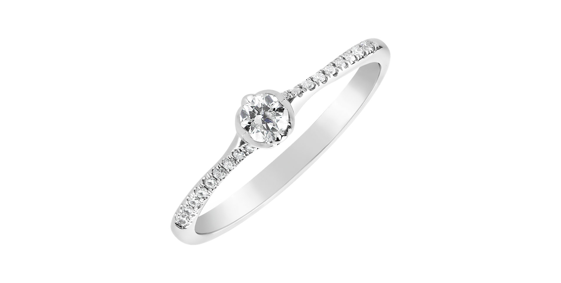 Prsteň s diamantmi Made with Love