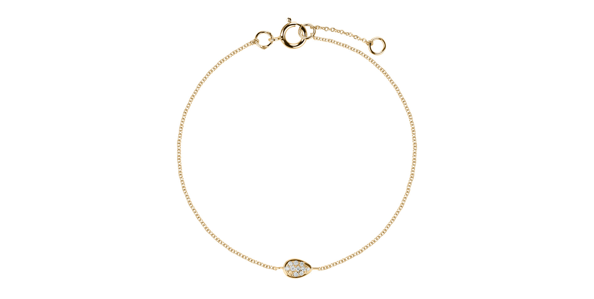 Náramok s diamantmi Shiny Drop