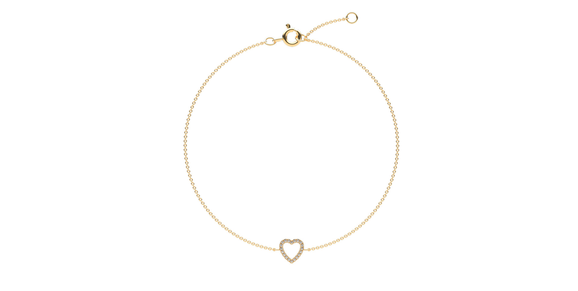 Náramok s diamantmi Tender Heart