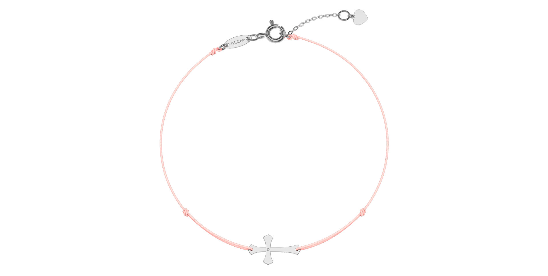 Diamantový náramok so šnúrkou Faith