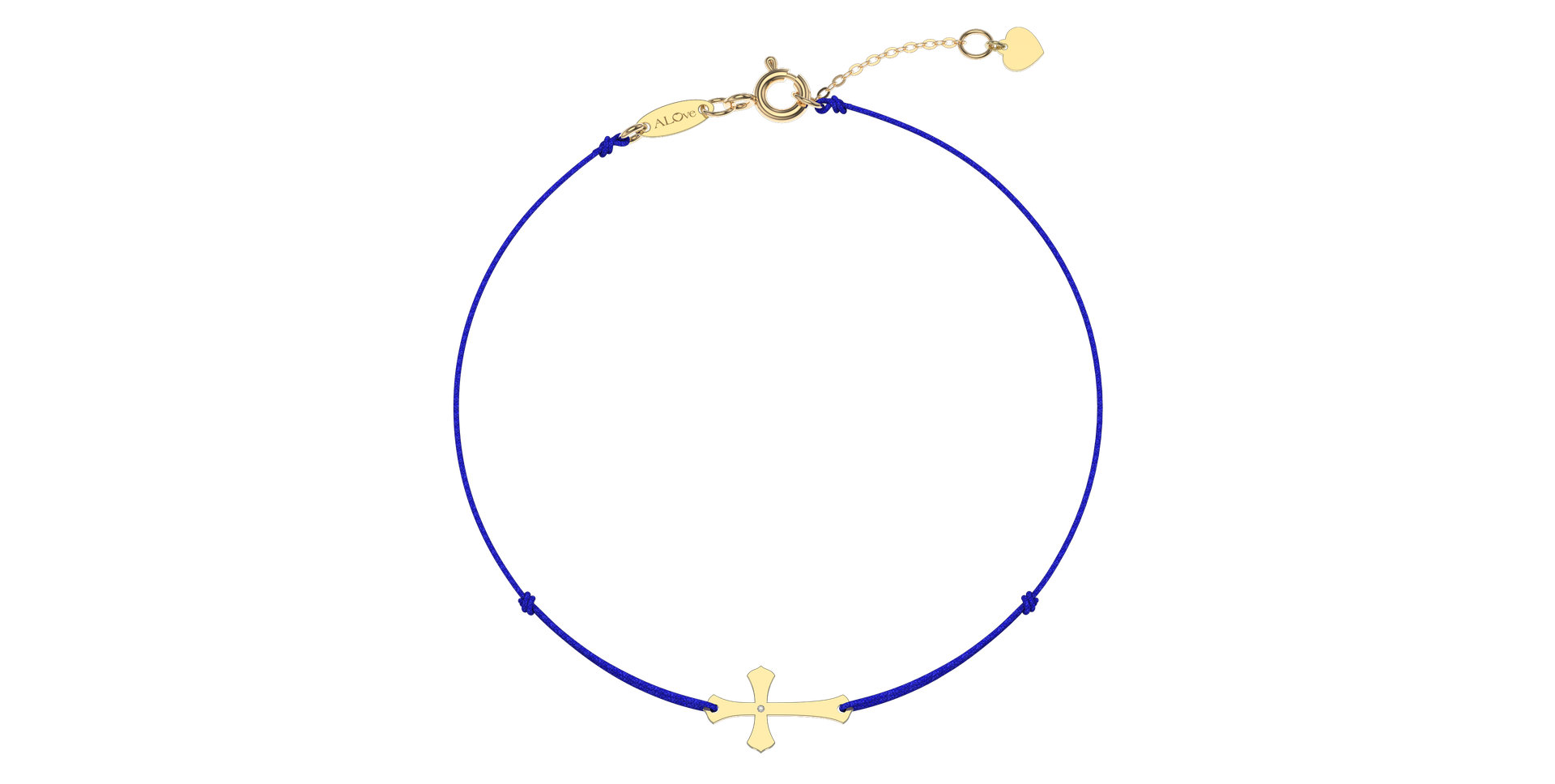 Diamantový náramok so šnúrkou Faith