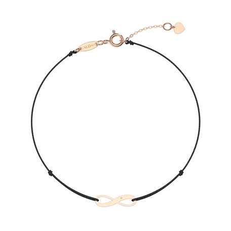 Diamantový náramok so šnúrkou Infinity