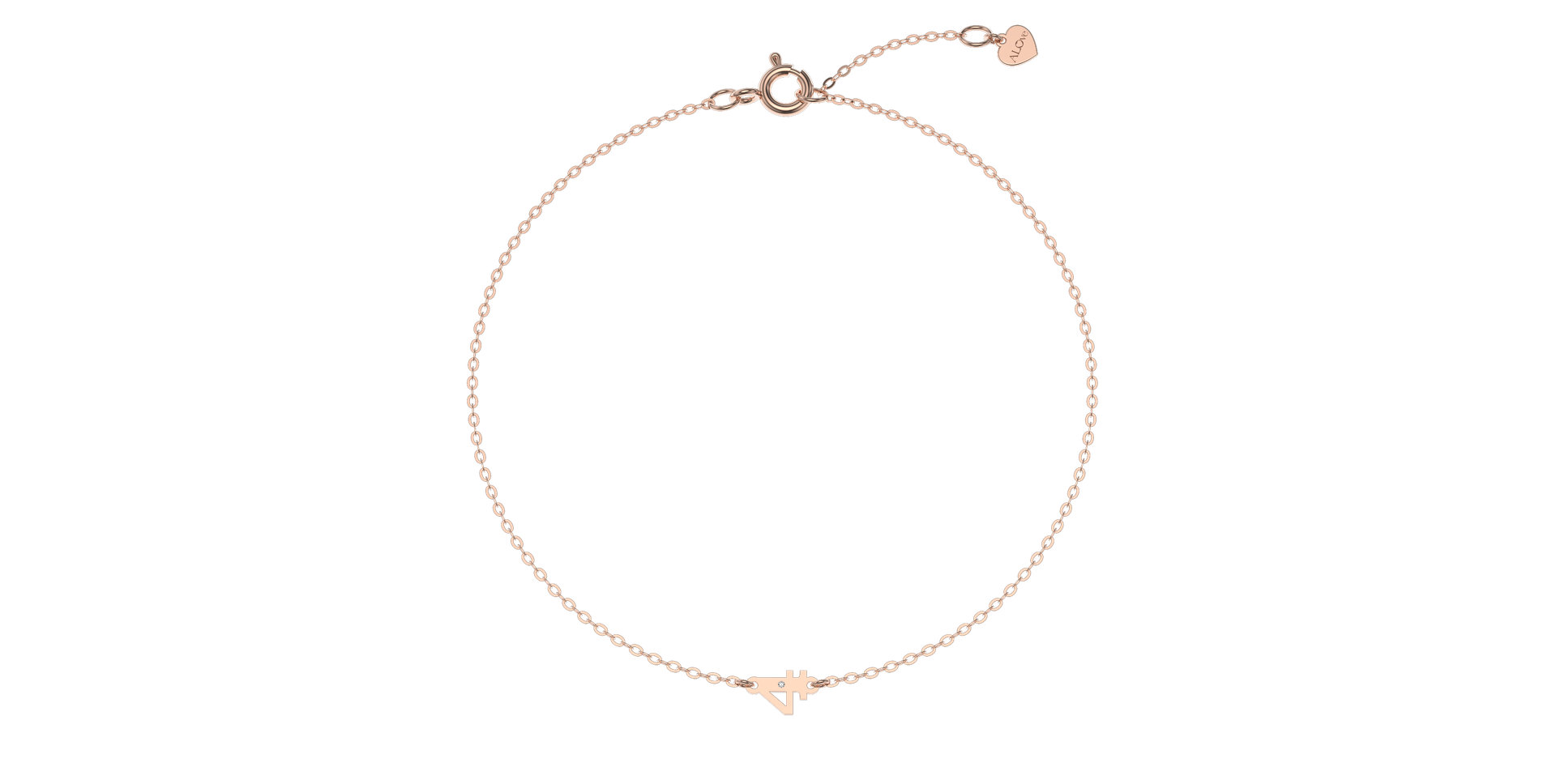 Náramok s diamantom Lucky Four