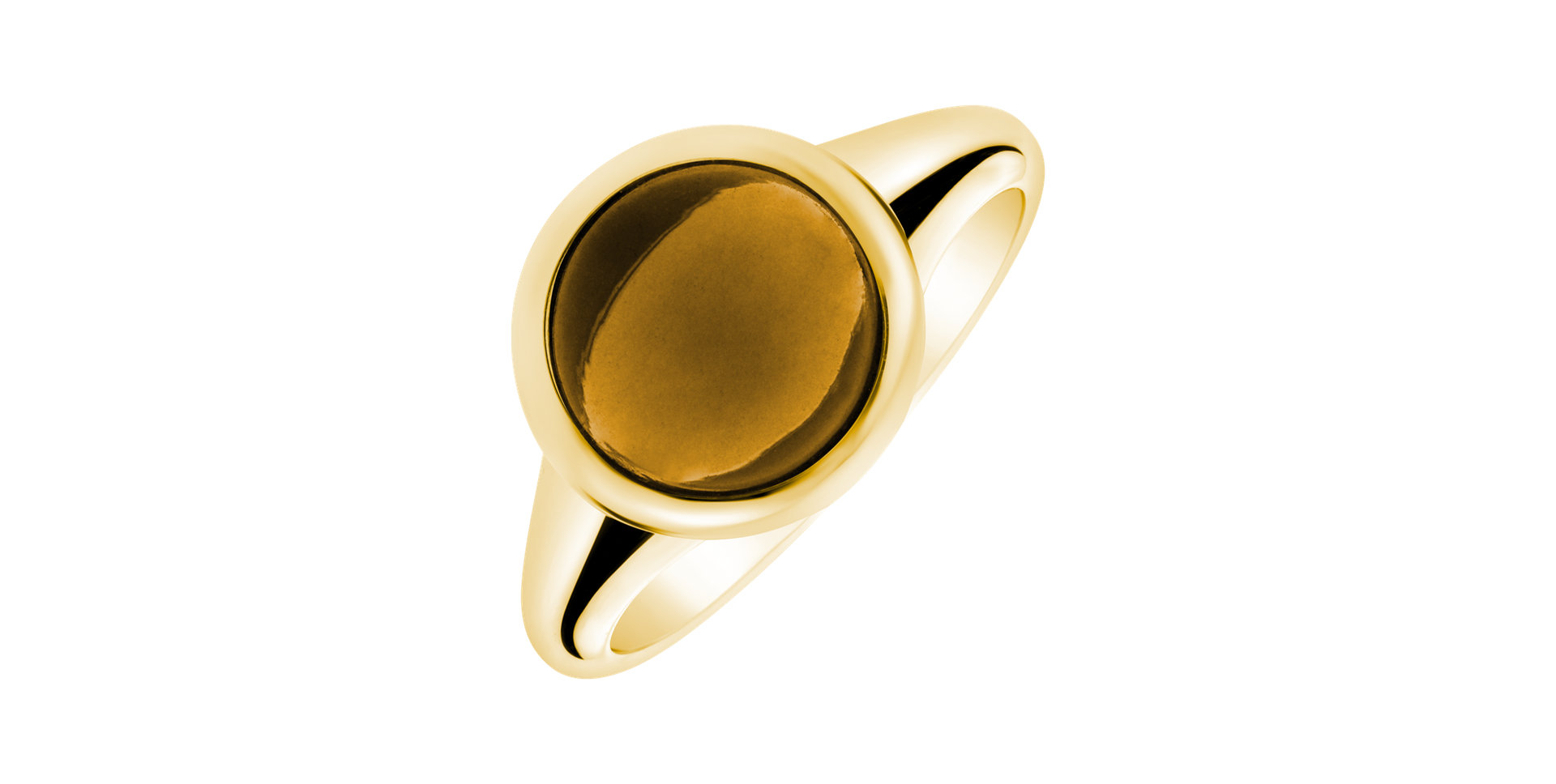 Prsteň s cognac quartzom Bonbon