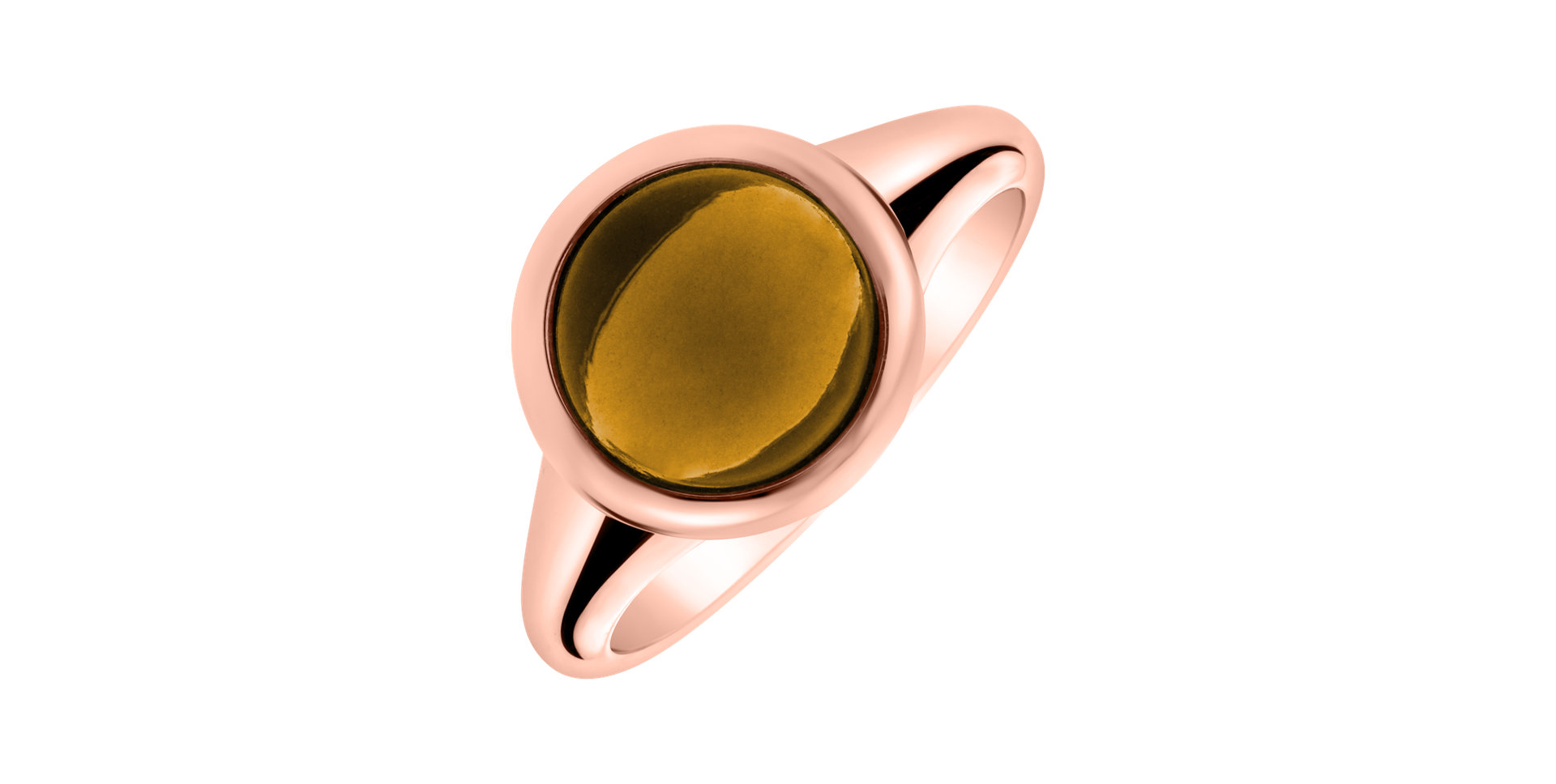 Prsteň s cognac quartzom Bonbon