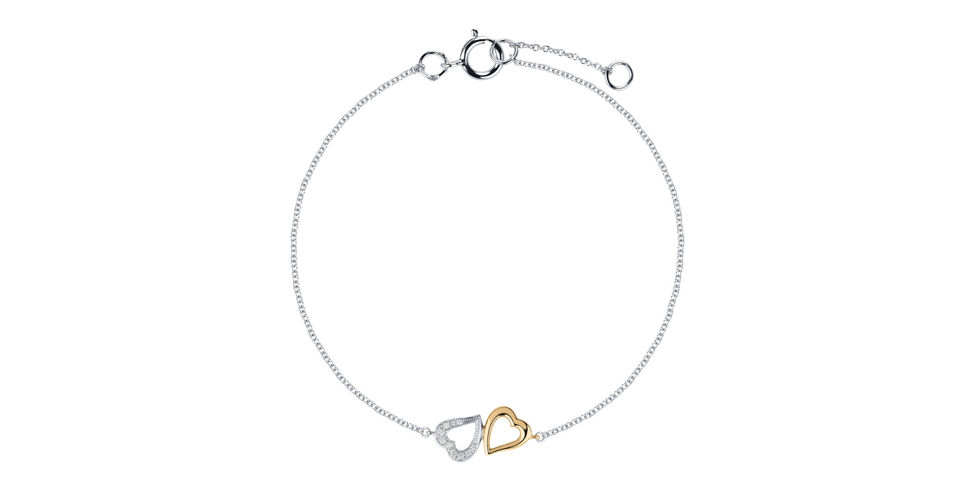 Náramok s diamantmi Lovely Heart