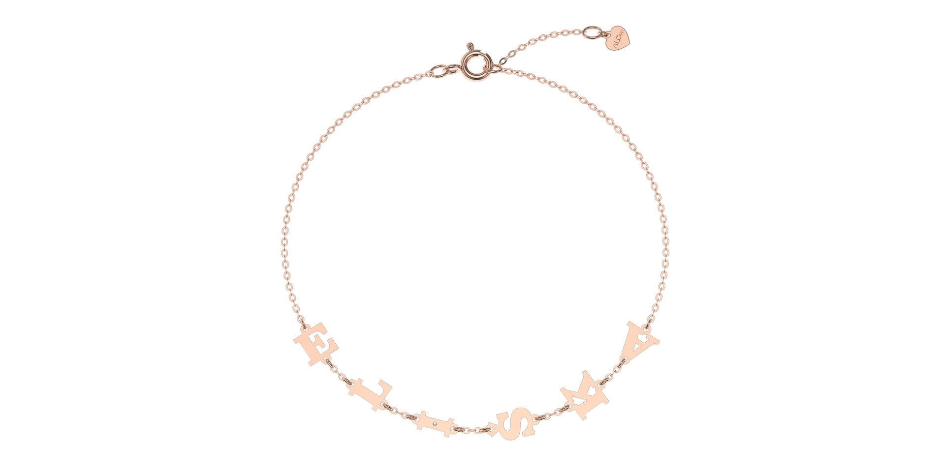 Náramok s diamantom Big Letters