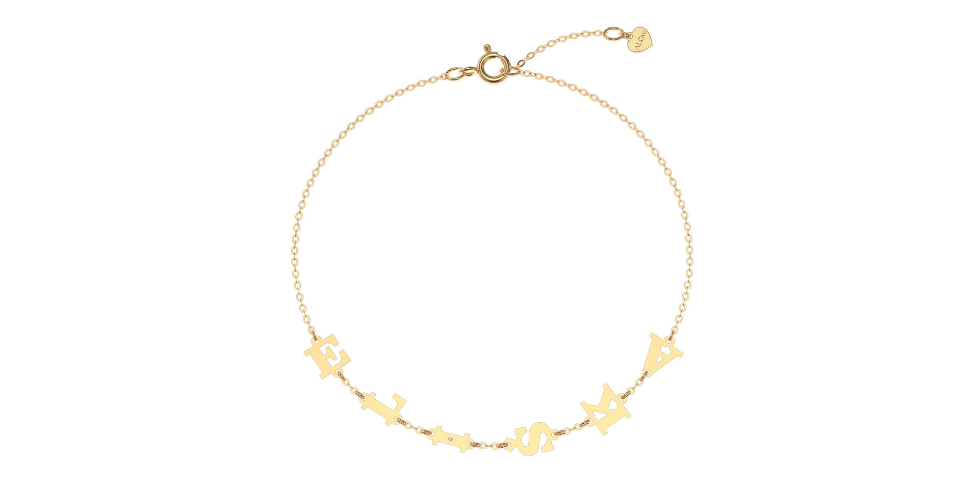 Náramok s diamantom Big Letters