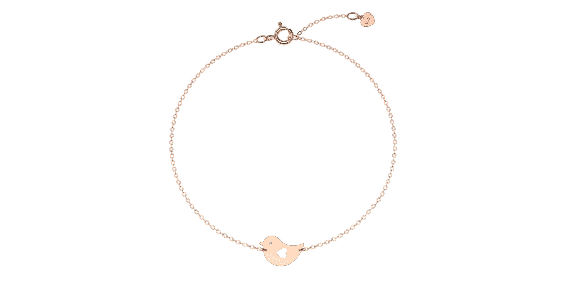 Náramok s diamantom Bird