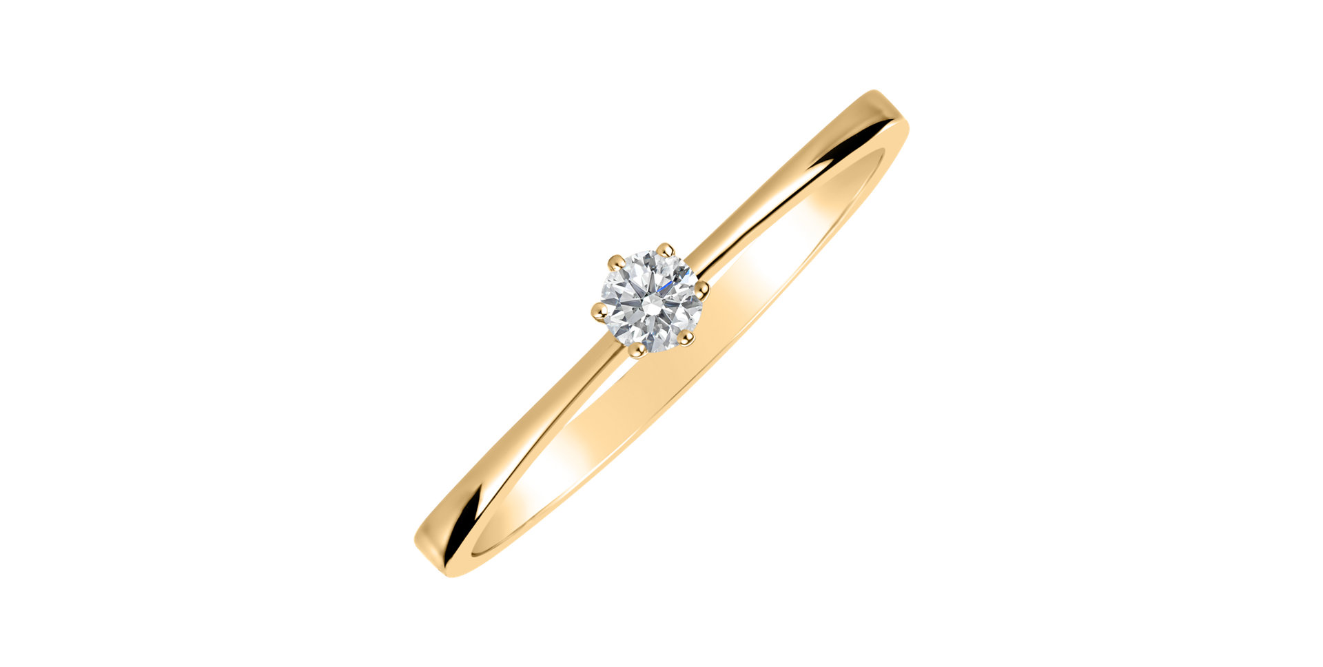 Prsteň s diamantom Made with Love