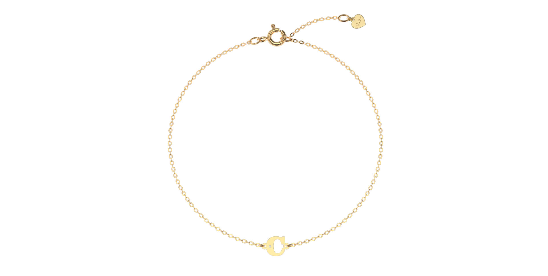 Náramok s diamantom Classic Big C