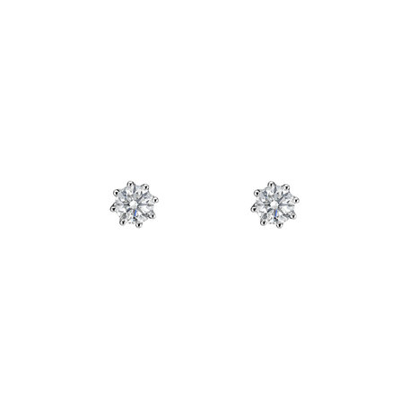 Náušnice s diamantom Essential Sparks