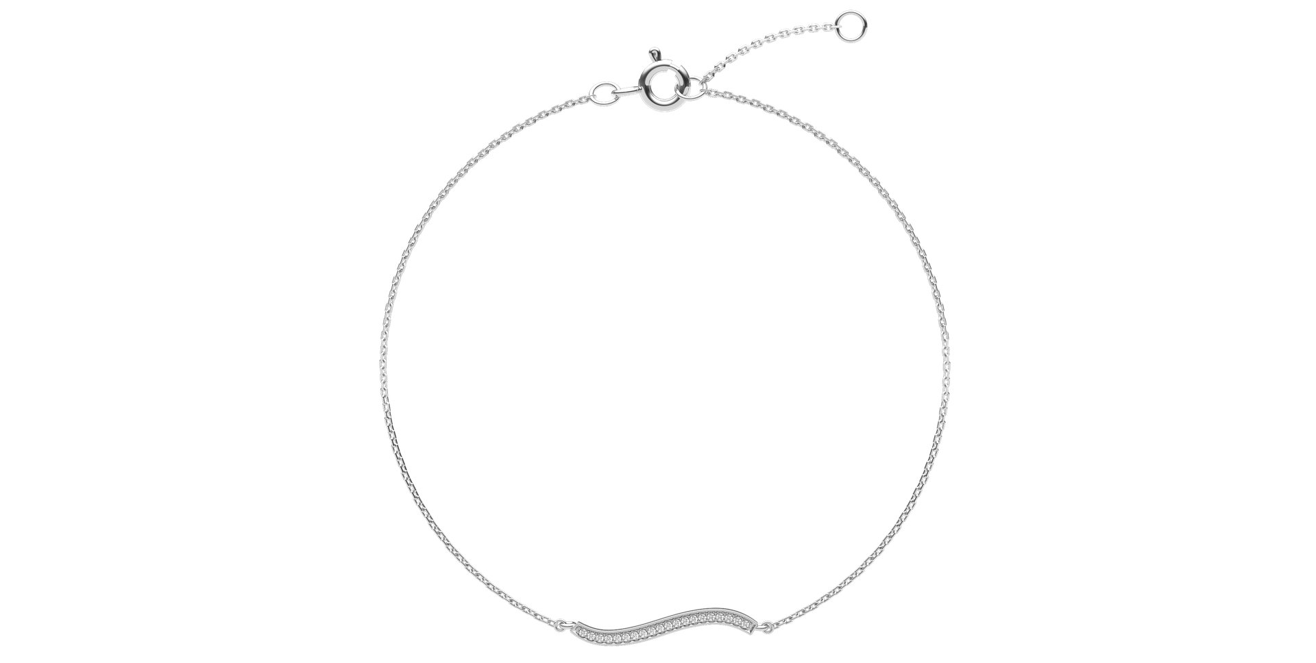 Náramok s diamantmi Wave