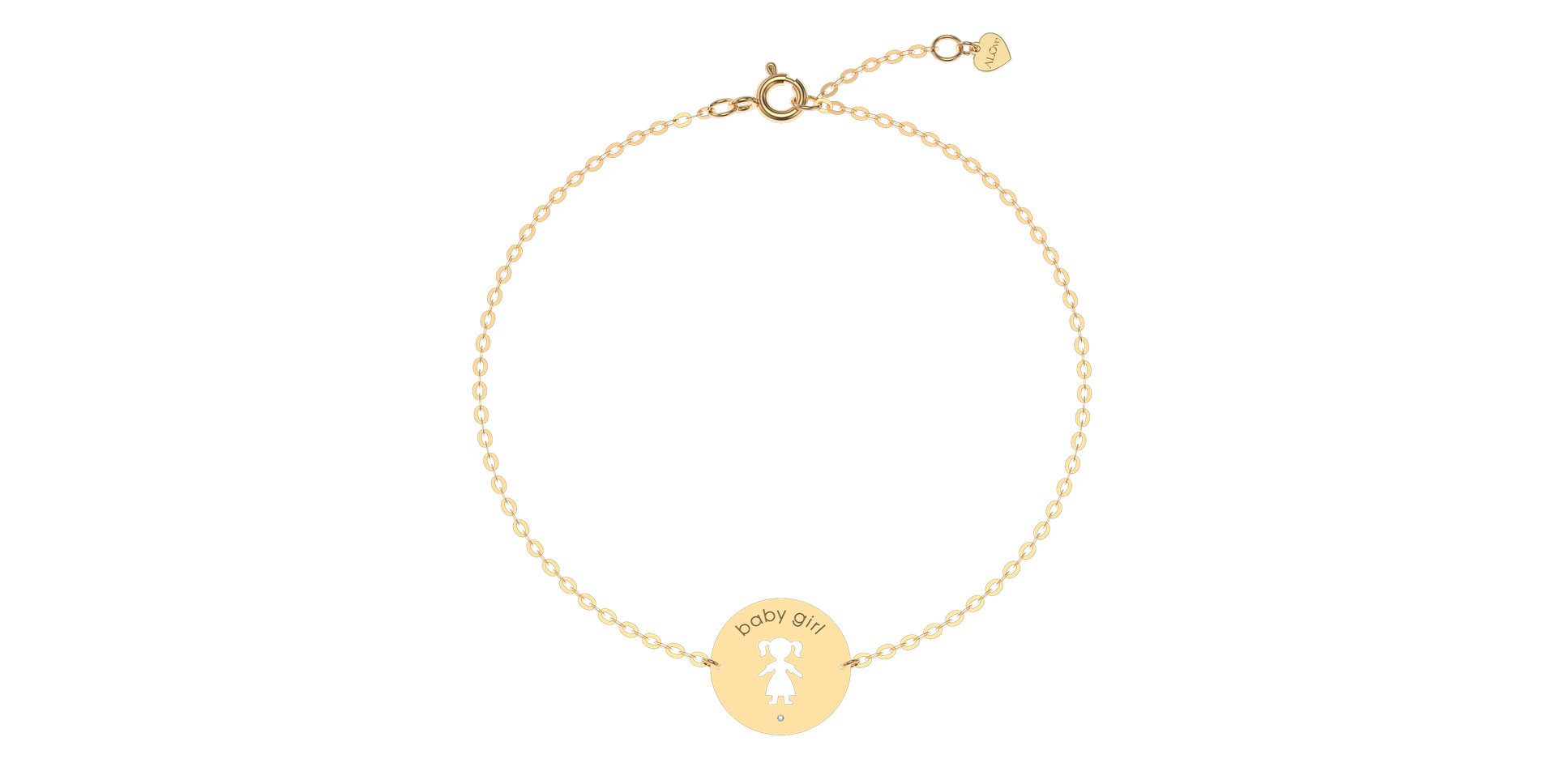 Náramok s diamantom Baby Girl
