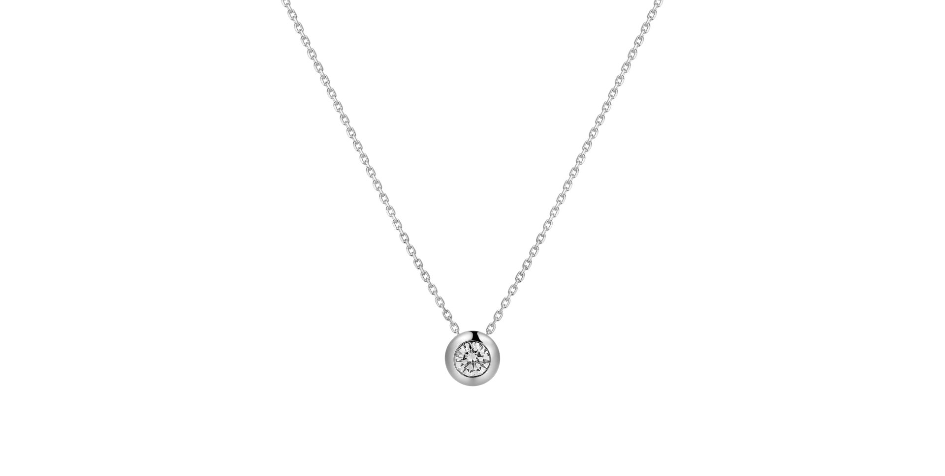 Náhrdelník s diamantom Sparkling Dots