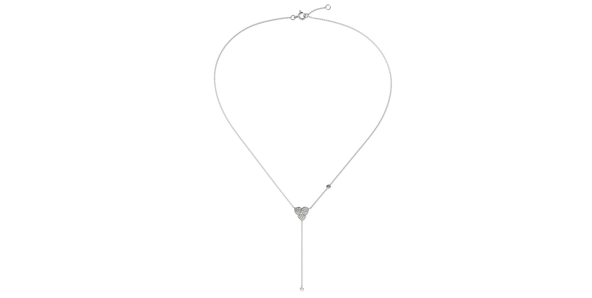 Náhrdelník s diamantmi Petal Waterfall