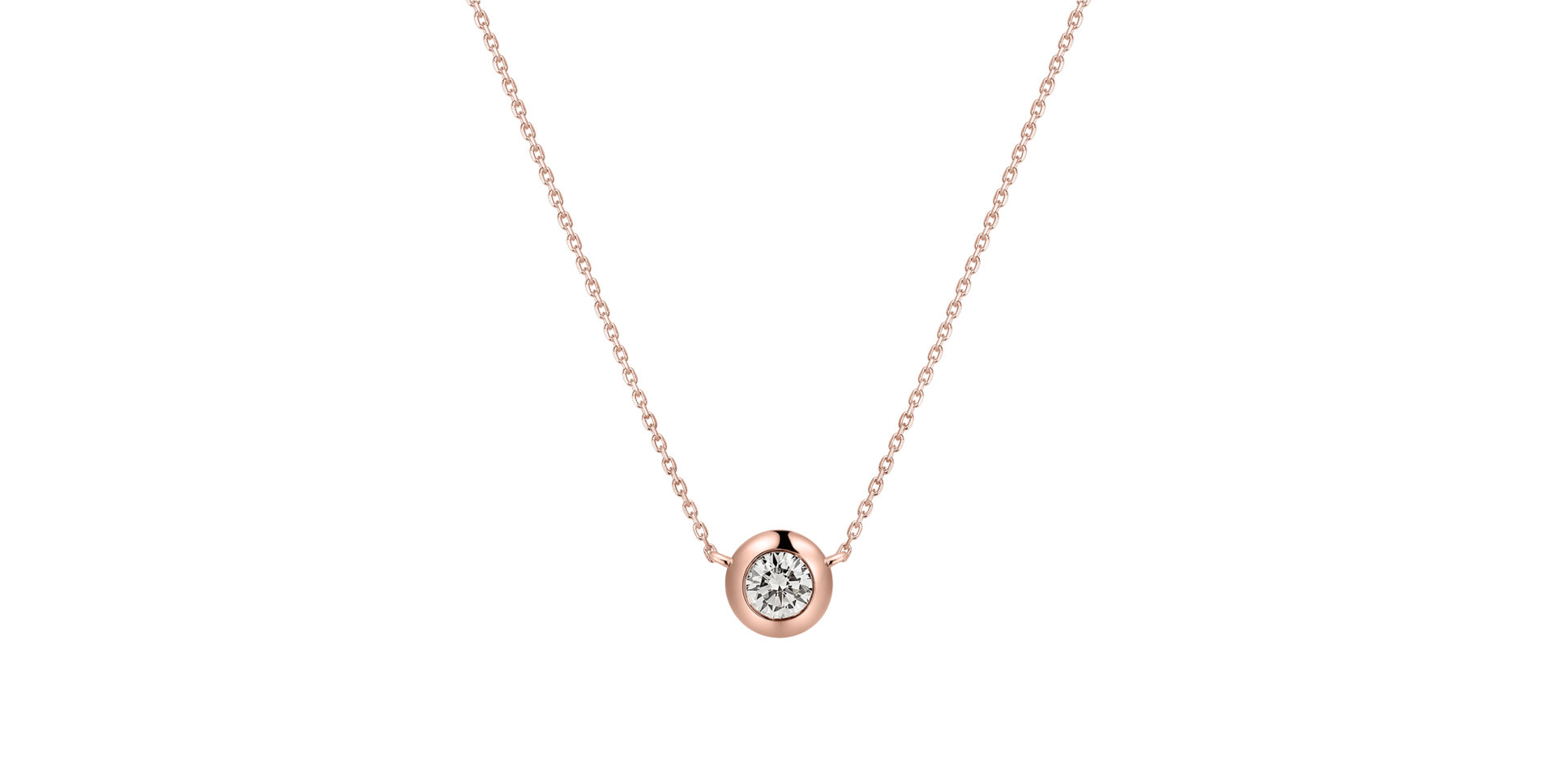 Náhrdelník s diamantom Sparkling Drop