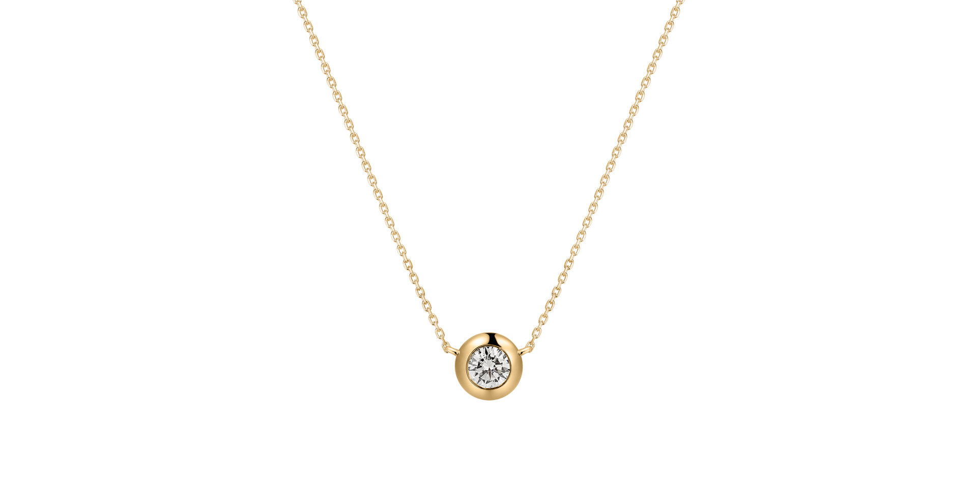 Náhrdelník s diamantom Sparkling Drop