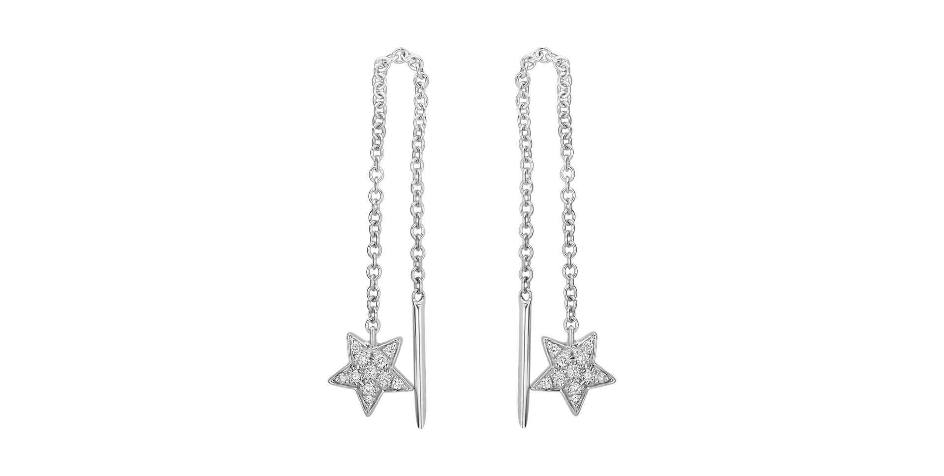 Náušnice s diamantmi Amazing Night