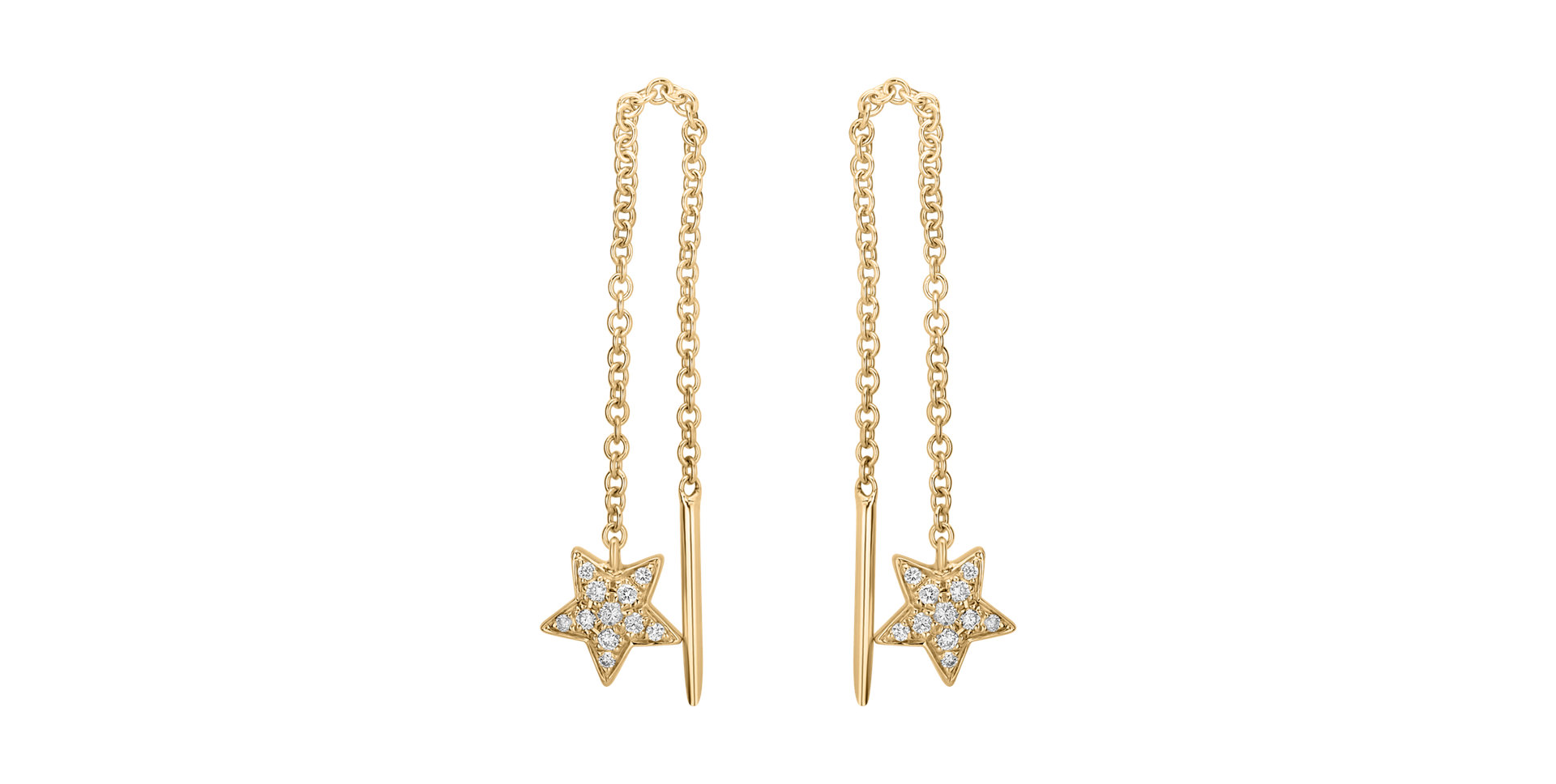 Náušnice s diamantmi Amazing Night