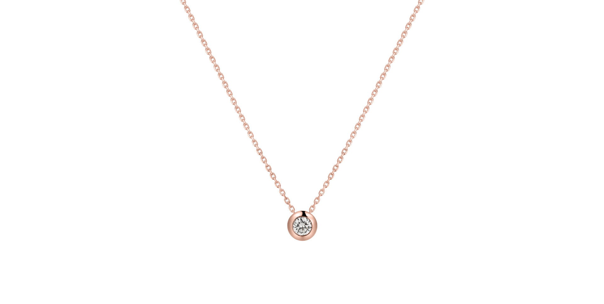 Náhrdelník s diamantom Sparkling Dots