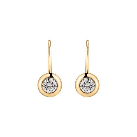 Náušnice s diamantom Sparkling Dots