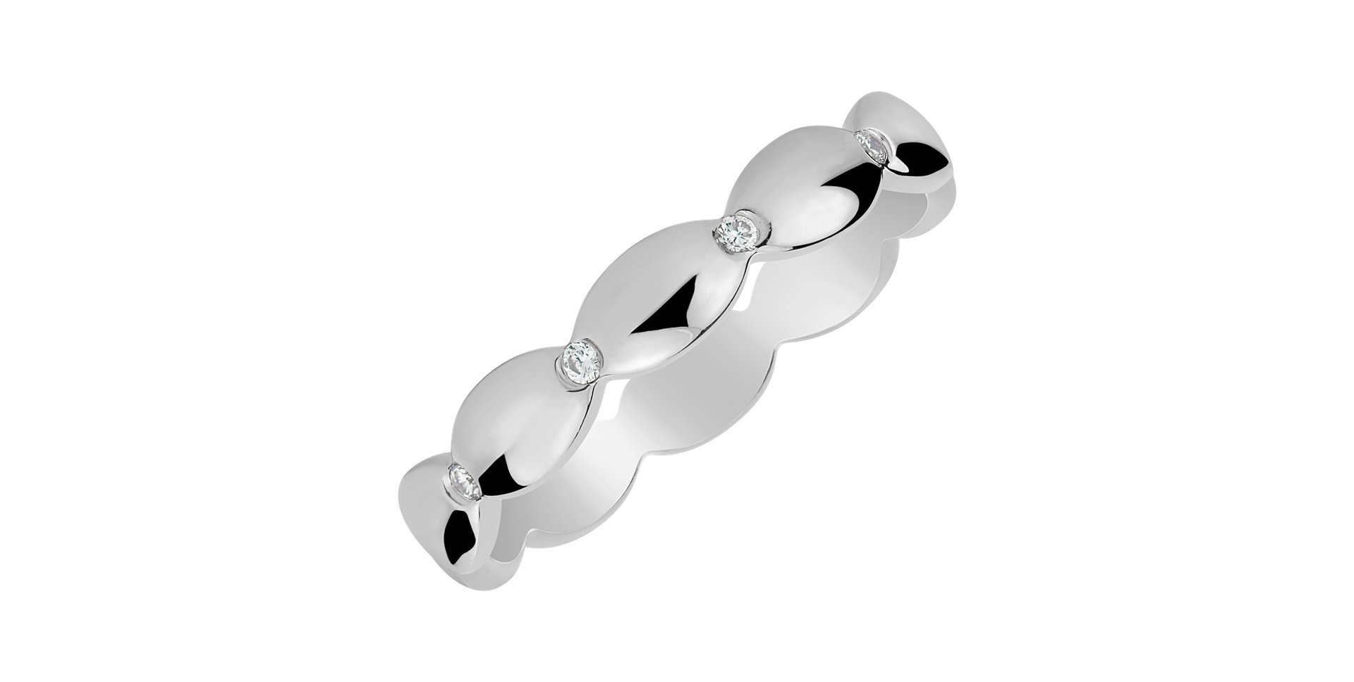 Prsteň s diamantmi Princess Crown