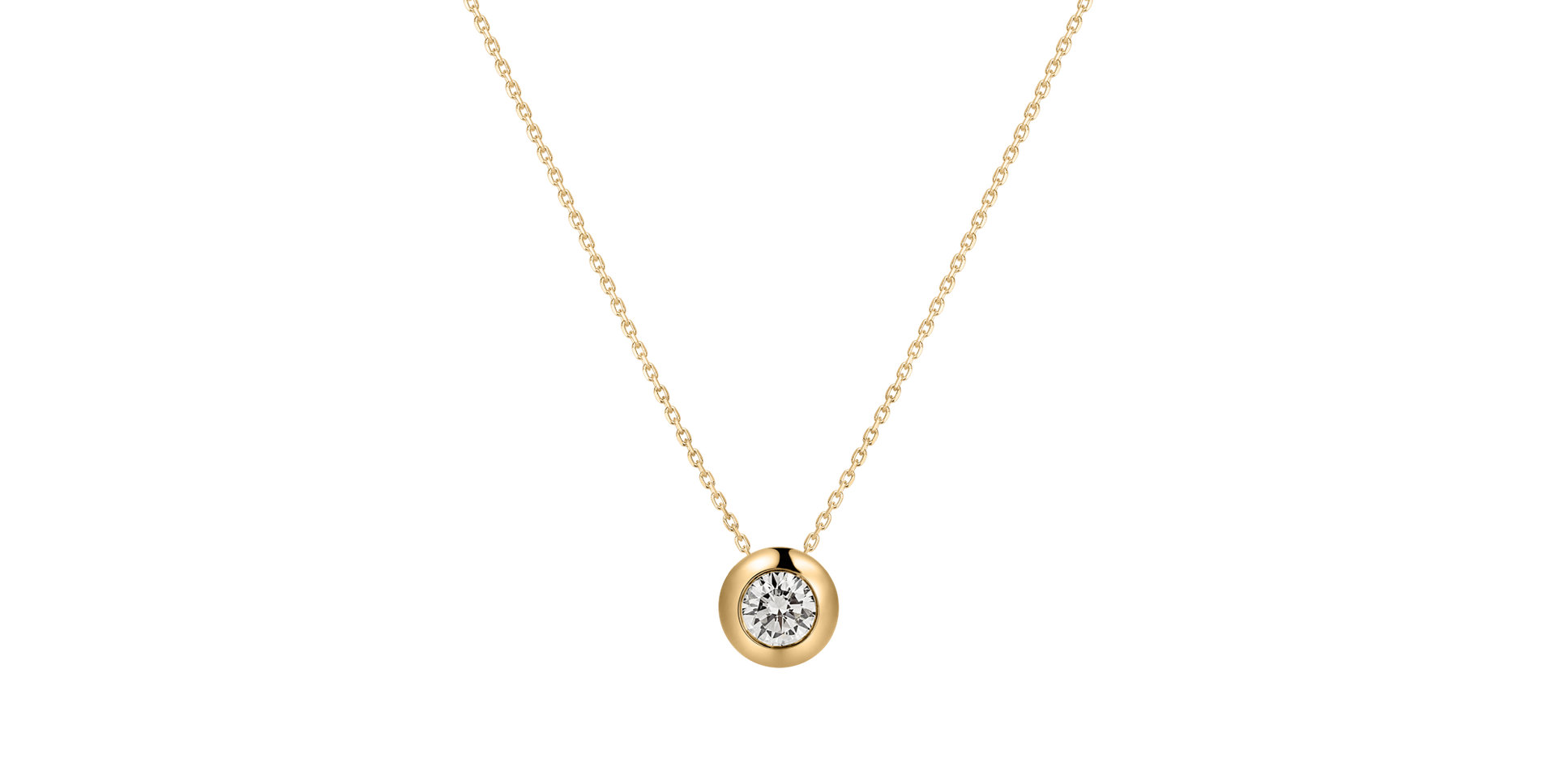 Náhrdelník s diamantom Sparkling Dots