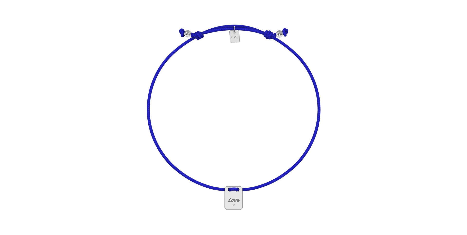 Diamantový náramok so šnúrkou Mini Stamp Love