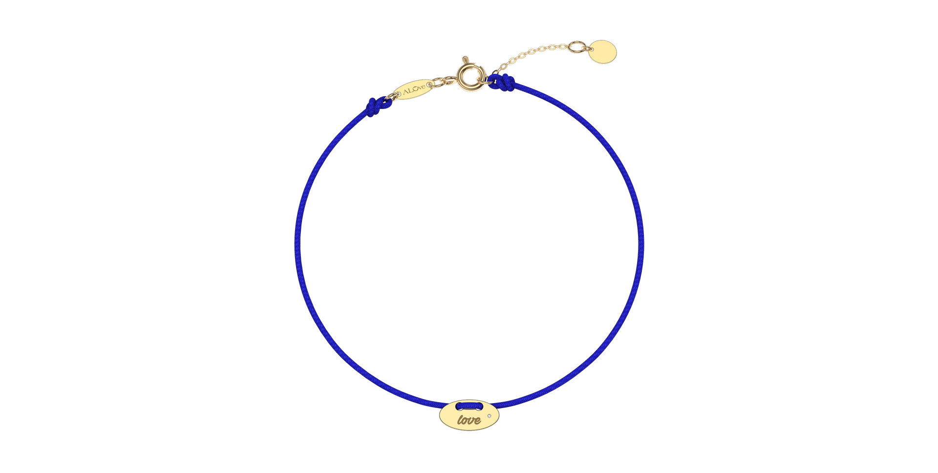 Diamantový náramok so šnúrkou Mini Stamp