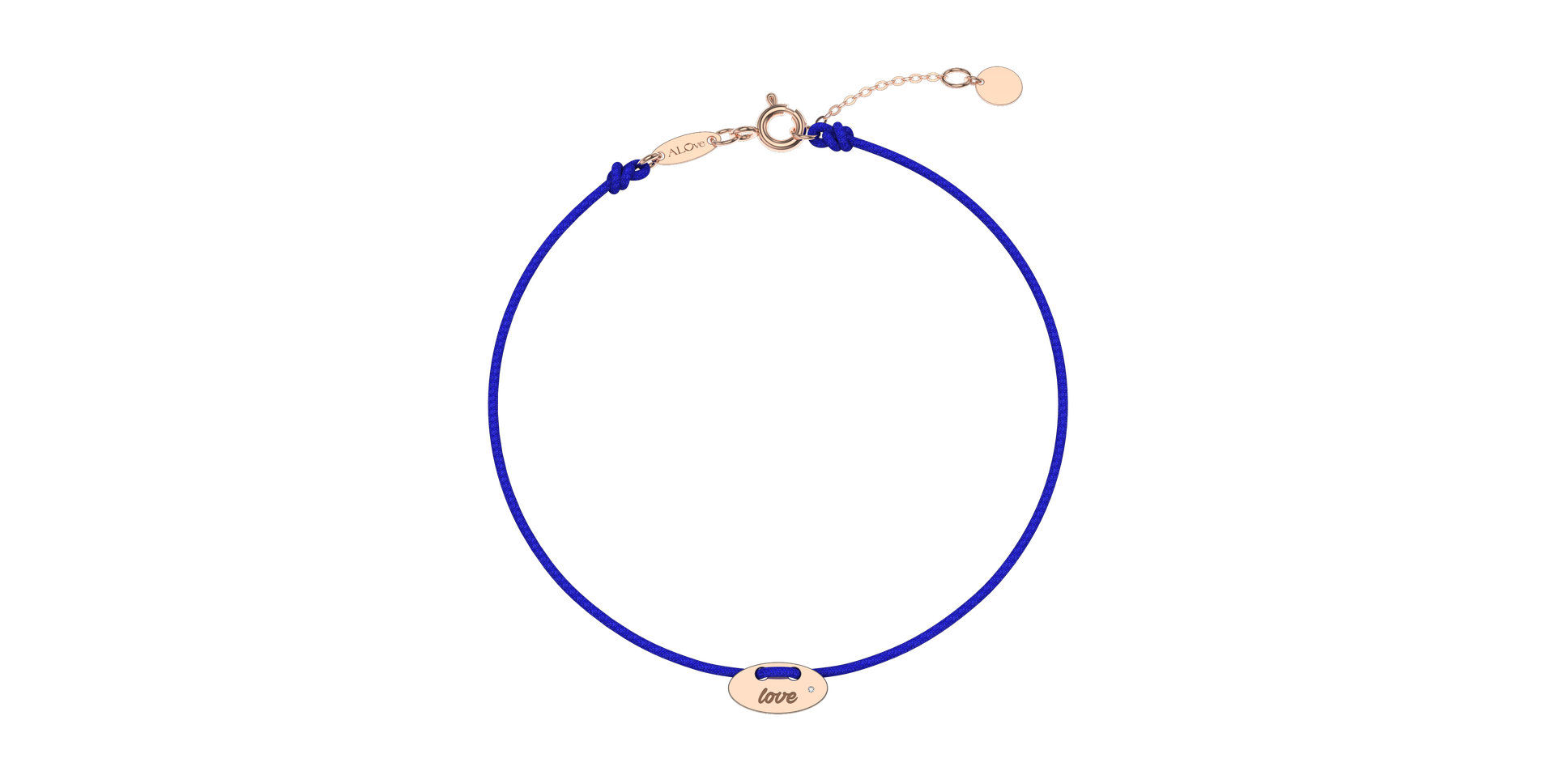 Diamantový náramok so šnúrkou Mini Stamp