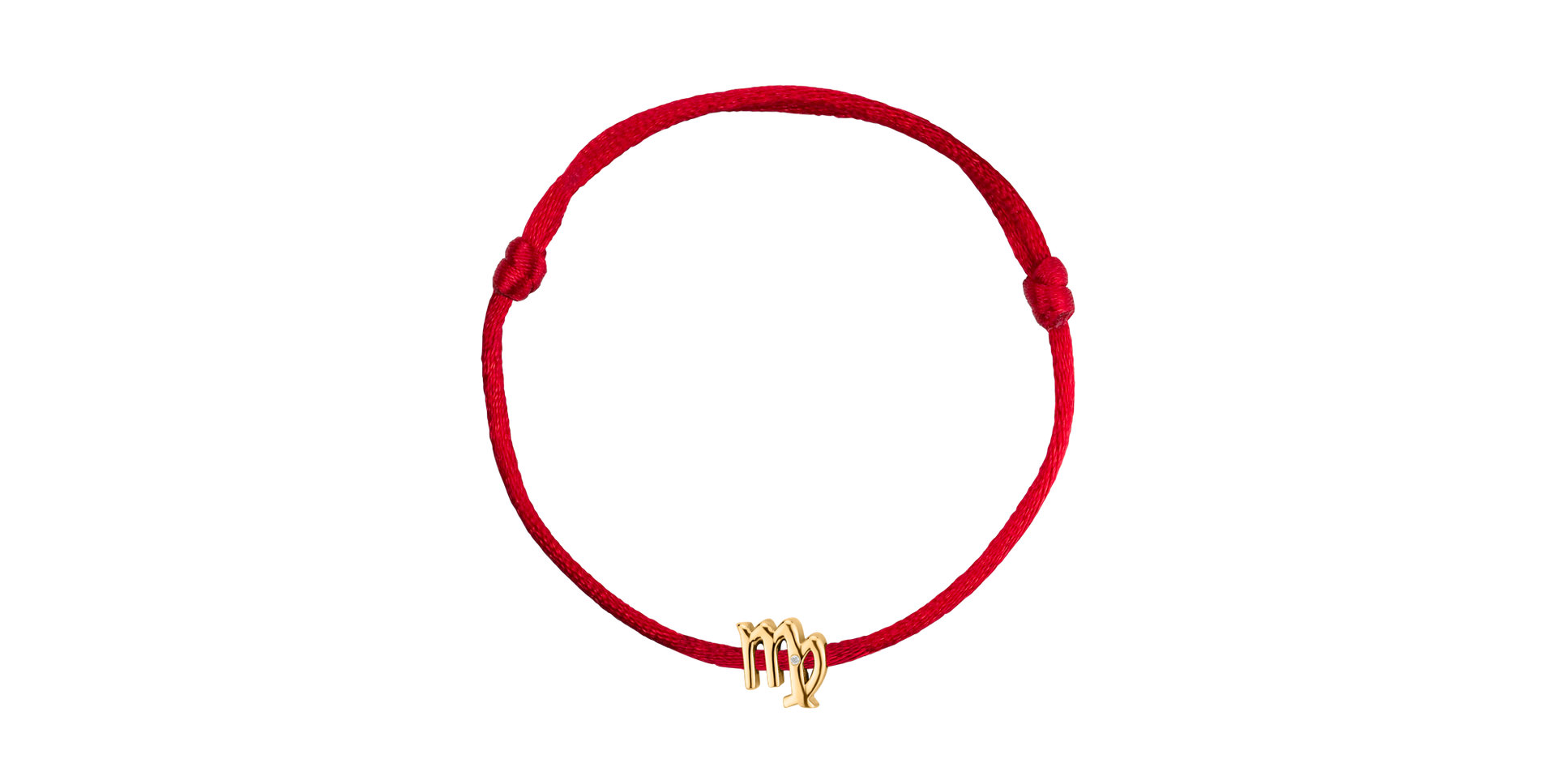 Diamantový náramok so šnúrkou Virgo