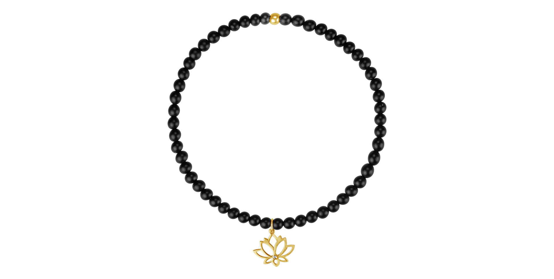 Diamantový náramok s achátmi Dark Lotus