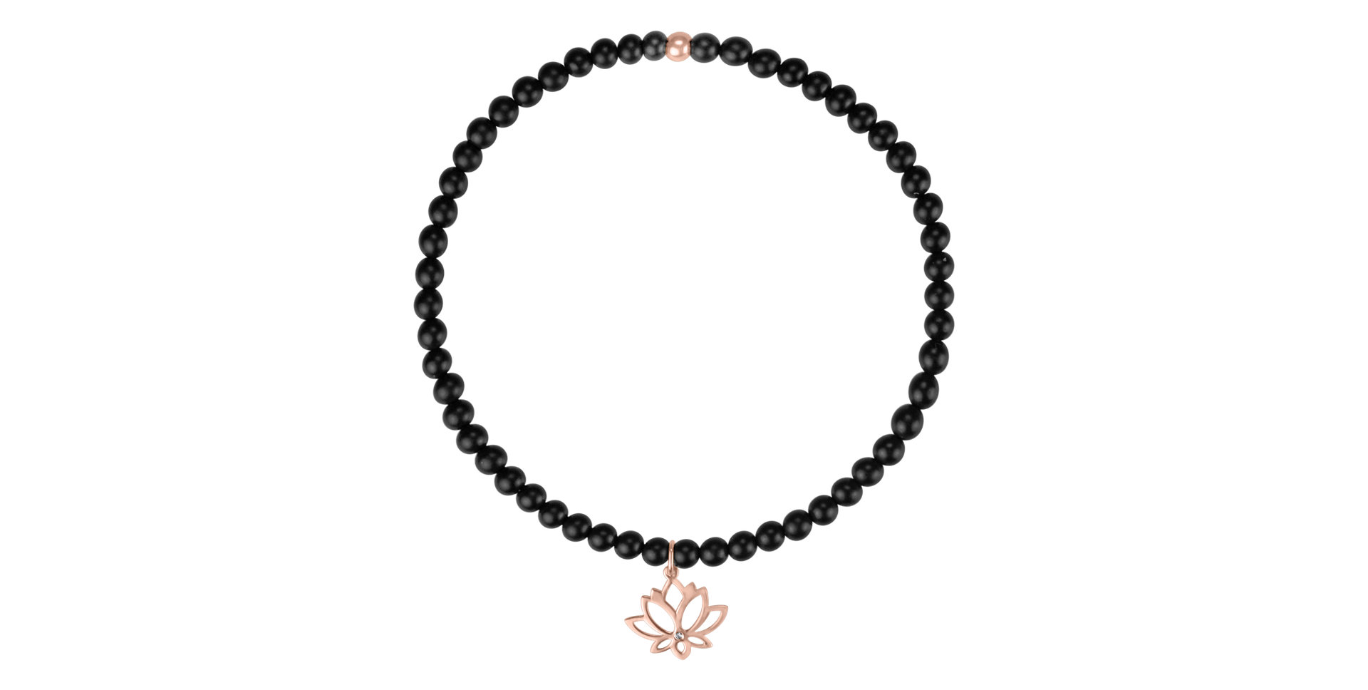 Diamantový náramok s achátmi Dark Lotus