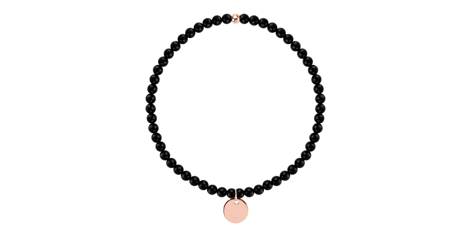 Diamantový náramok s achátmi Dark Touch