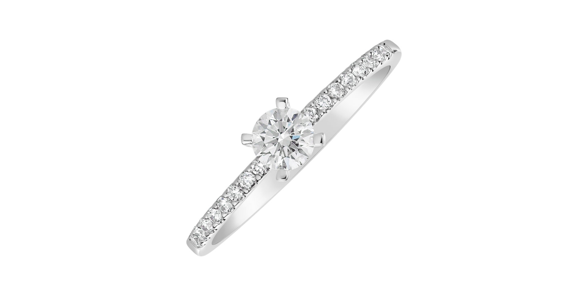 Prsteň s diamantmi Gem Simplicity