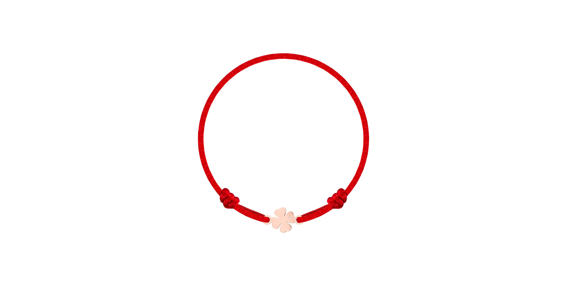 Detský diamantový náramok so šnúrkou Lucky